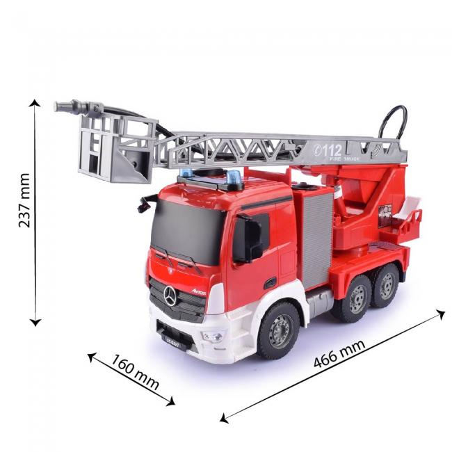 RC Free Wheel Water Fire Truck (Licenciado por Mercedes Benz)
